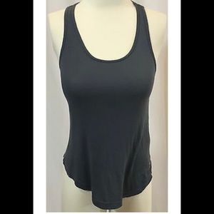 Koral Activewear shredded black tank top